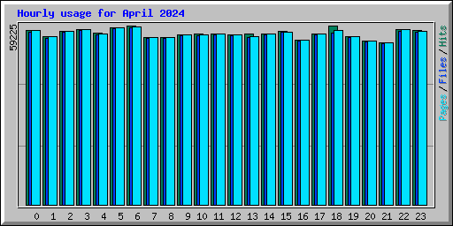 Hourly usage for April 2024